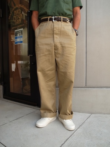 BIRD MOUNTAIN BLOG orslow/vintage fit army trousers