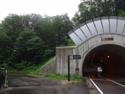 「野鳥の森トンネル」脇に歩行者道あるがトンネルを通る