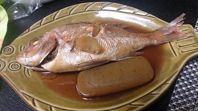 民宿大漁丸　夕食料理　煮魚