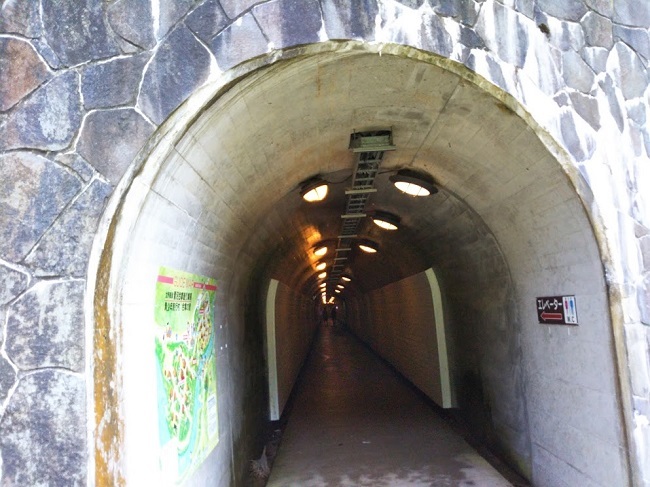 五箇山菅沼集落　トンネル入口