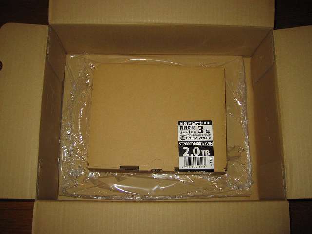 Amazon.co.jp 限定 Seagate 2T ハードディスク ST2000DM001/EWN メーカー保証2年＋1年延長保証付き 購入