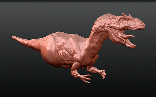 Sculptrisでアロサウルス
