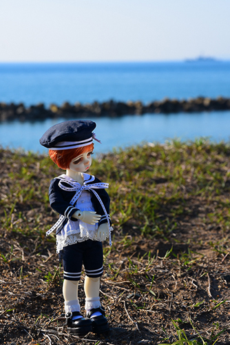 DOLLZONE・Chocoのルネを日本海に連れて行きました。