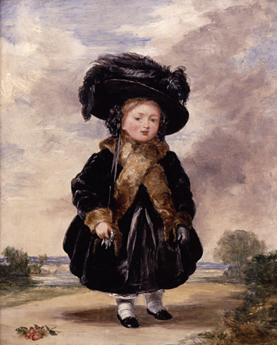 4歳の頃のヴィクトリア（ステファン・ポインツ・デニング画、1823年）