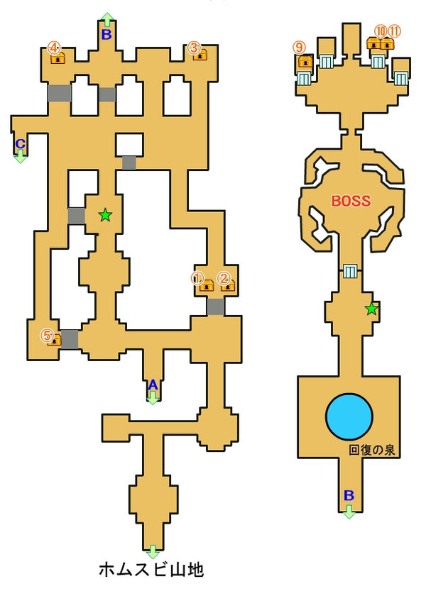 ドラクエ11 荒野の地下迷宮 のマップ 地図 宝箱など Dq11 攻略 ドラゴンクエストxi 過ぎ去りし時を求めて 攻略