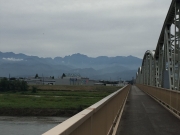 常願寺大橋から剱岳・立山の稜線を遠望