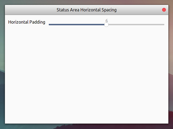 Status Area Horizontal Spacing Ubuntu GNOME拡張機能 トップバー アイコン間隔 オプション